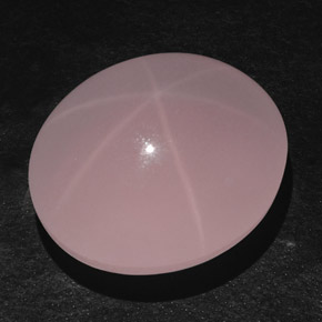 Quartzo rosa estrela rosa natural 83,38ct, transparente, transparente/translúcido
