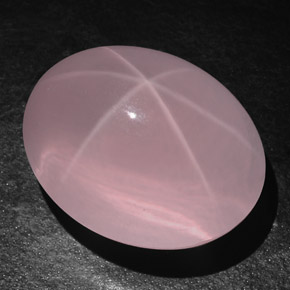 Quartzo Rosa Estrelado Rosa Natural 113.75ct, Transparente, Transparente/Translúcido