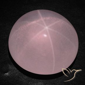 Quartzo Rosa Estrelado rosa médio Natural 236.30ct, oval, Transparente/Translúcido