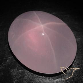Quartzo Rosa Estrelado rosa médio Natural 579.55ct, oval, Transparente/Translúcido