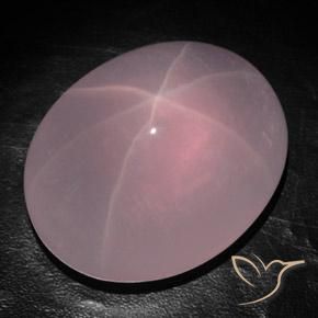 Quartzo Rosa Estrelado rosa médio Natural 579.55ct, oval, Transparente/Translúcido