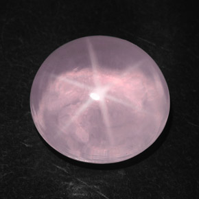 Quartzo rosa estrela rosa natural 28,96ct, corte oval, transparente