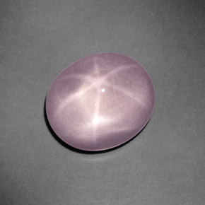 Quartzo Rosa Estrela Rosa Natural 9,15ct, Corte Oval, Transparente