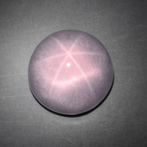 Quartzo rosa estrela rosa natural 9,68ct, corte redondo, transparente