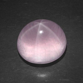 Quartzo Rosa Estrelado Rosa Natural 6.01ct, Corte Oval, Transparente
