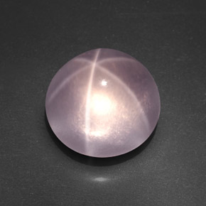 Quartzo Rosa Estrelado Rosa Natural 9.81ct, Corte Redondo, Transparente