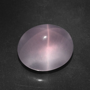 Quartzo Rosa Estrelado Rosa Natural 7.11ct, Corte Oval, Transparente