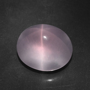 Quartzo Rosa Estrelado Rosa Natural 7.11ct, Corte Oval, Transparente