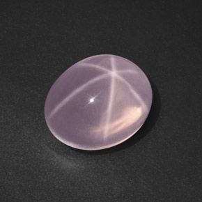 Quartzo Rosa Estrela Rosa Natural 20,76ct, Corte Oval, Transparente