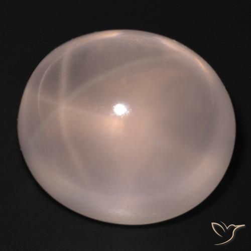 Quartzo Rosa Estrelado rosa médio Natural 48.94ct, oval, Transparente