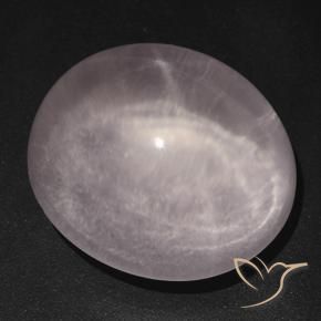 Quartzo Rosa Estrelado Coral Rosa Natural 42.56ct, oval, Transparente
