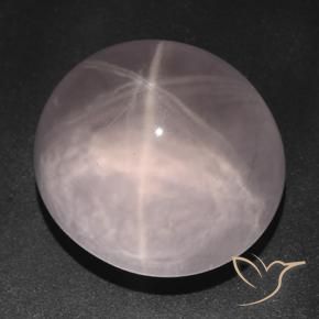 Quartzo Rosa Estrelado Coral Rosa Natural 73.83ct, oval, Transparente