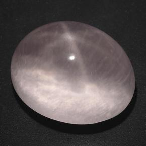 Quartzo Rosa Estrelado Rosa Claro Rosa Natural 57.39ct, Corte Oval, Transparente