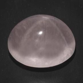 Quartzo Rosa Estrelado Rosa Claro Rosa Natural 57.39ct, Corte Oval, Transparente