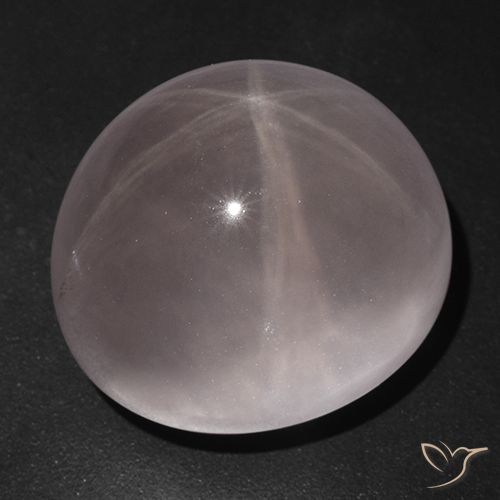 Quartzo Rosa Estrelado Luz rosa Natural 68.71ct, Corte Oval, Transparente