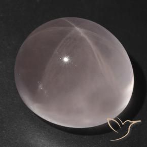 Quartzo Rosa Estrelado Luz rosa Natural 68.71ct, Corte Oval, Transparente