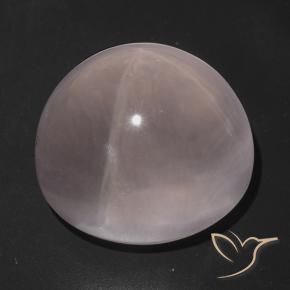 Quartzo Rosa Estrelado Luz rosa Natural 68.71ct, Corte Oval, Transparente