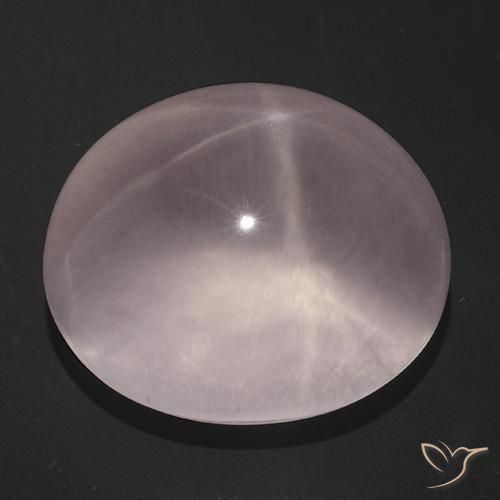 Quartzo Rosa Estrelado Luz rosa Natural 165.68ct, oval, Transparente