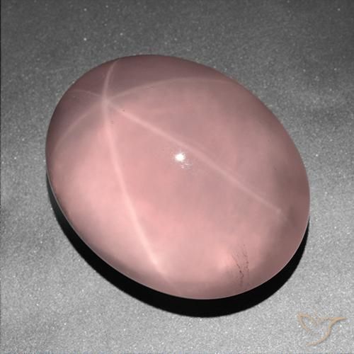 Quartzo Rosa Estrelado rosa médio Natural 178.98ct, oval, Transparente
