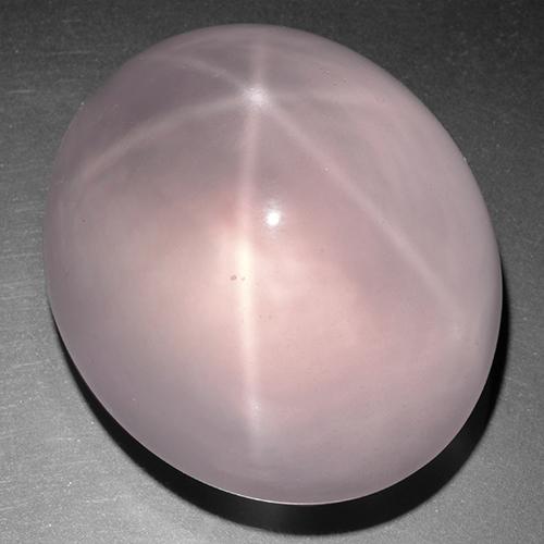 Quartzo Rosa Estrelado Rosa Claro Rosa Natural 241.44ct, Corte Oval, Transparente