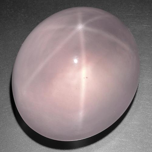 Quartzo Rosa Estrelado Rosa Claro Rosa Natural 241.44ct, Corte Oval, Transparente