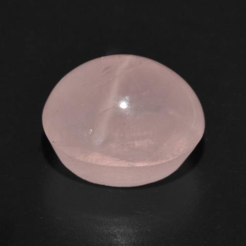 Quartzo Rosa Estrelado Rosa Blush Natural 7.77ct, Corte Oval, Translúcido