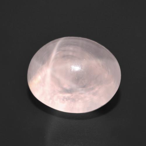 Quartzo Rosa Estrelado Coral Rosa Natural 6.86ct, Corte Oval, Transparente