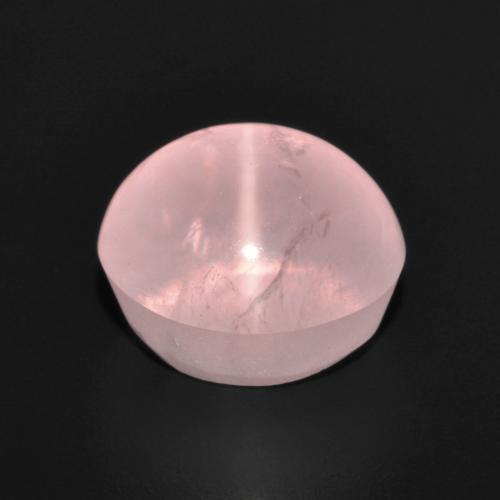 Quartzo rosa estrela rosa natural 7,29ct, corte oval, translúcido