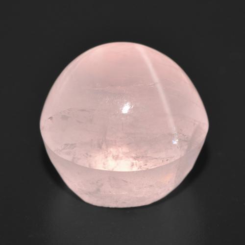 Quartzo Rosa Estrelado Luz rosa Natural 21.22ct, Corte Redondo, Translúcido