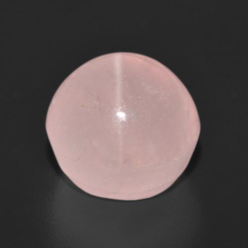 Quartzo rosa estrela rosa natural 8,71ct, corte redondo, translúcido