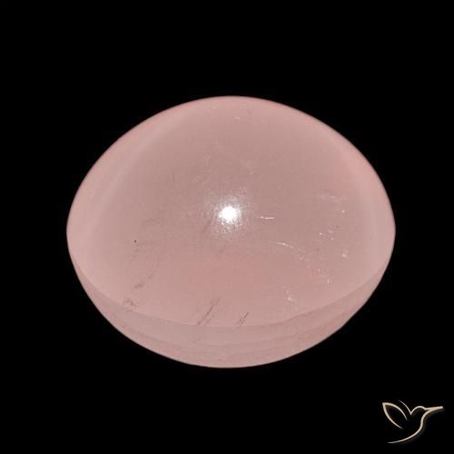 Quartzo Rosa Estrelado Tom Rosa Natural 62.47ct, oval, Translúcido