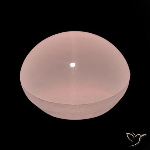 Quartzo Rosa Estrelado Luz rosa Natural 61.91ct, oval, Translúcido