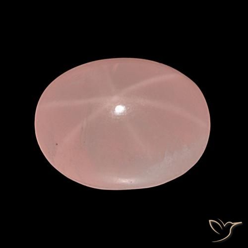 36.81ct rosa rosa Quartzo Rosa Estrelado, oval, Translúcido