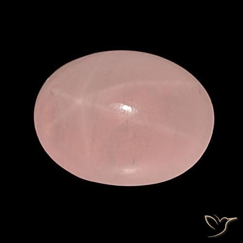 Quartzo Rosa Estrelado rosa rosa Natural 37.50ct, oval, Translúcido