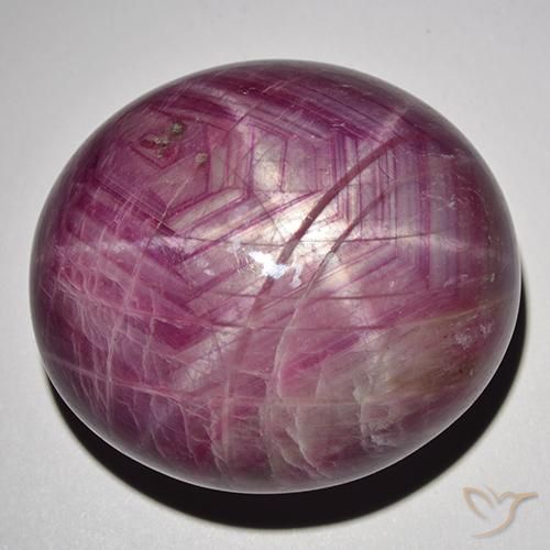 rubi estrela roxo avermelhado Natural 127.45ct, oval, Opaco