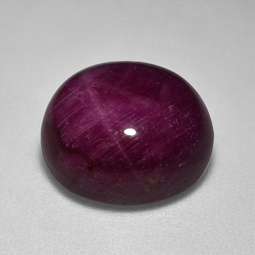rubi estrela Vermelho escuro Natural 9.87ct, oval, Opaco