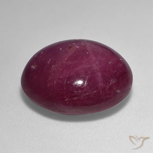 rubi estrela Vermelho escuro Natural 13.67ct, oval, Opaco