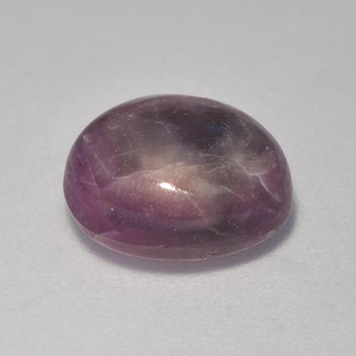 rubi estrela roxo avermelhado Natural 4.41ct, Corte Oval, Opaco
