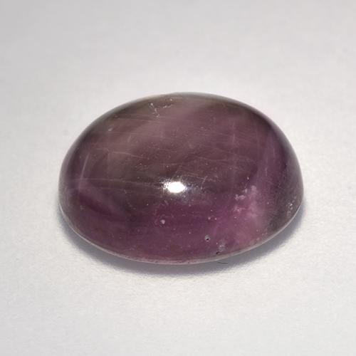 rubi estrela Magenta acinzentado Natural 9.31ct, Corte Oval, Opaco