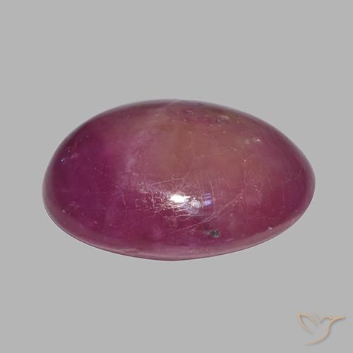 rubi estrela roxo médio Natural 12.28ct, oval, Opaco