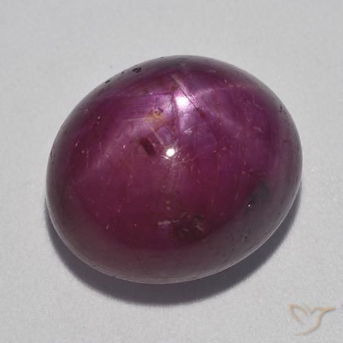 rubi estrela framboesa vermelha Natural 13.37ct, oval, Opaco
