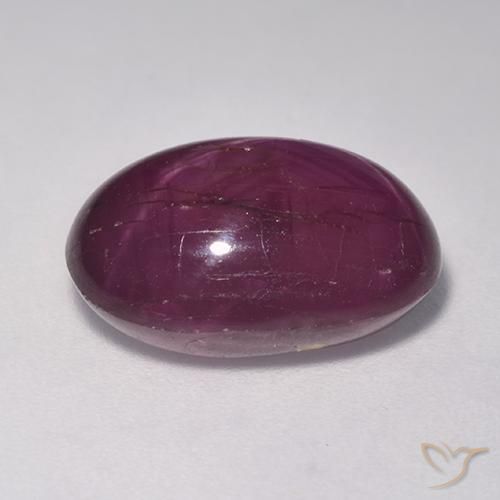 rubi estrela Roxo médio-escuro Natural 11.13ct, oval, Opaco