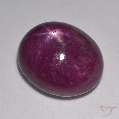 rubi estrela Roxo escuro Natural 11.57ct, oval, Opaco