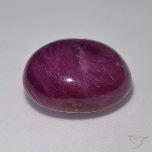 rubi estrela Roxo escuro Natural 11.57ct, oval, Opaco