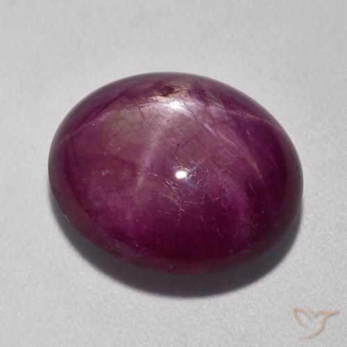 rubi estrela Vermelho Rapberry Natural 12.00ct, oval, Opaco