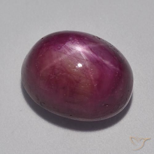 rubi estrela Roxo médio-escuro Natural 12.53ct, oval, Opaco