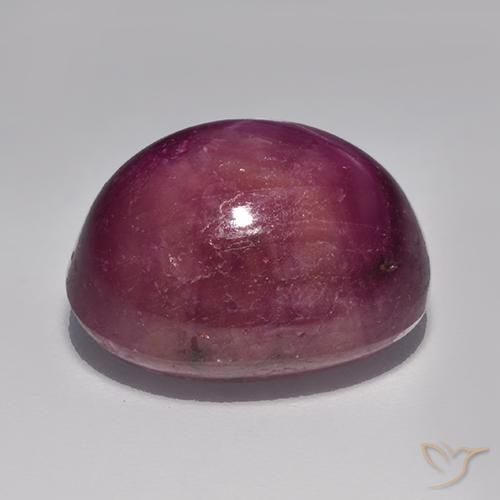 rubi estrela Roxo médio-escuro Natural 12.53ct, oval, Opaco