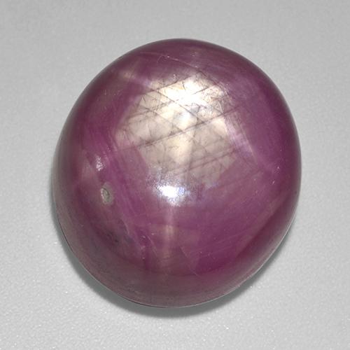 rubi estrela roxo avermelhado Natural 32.18ct, Corte Oval, Opaco