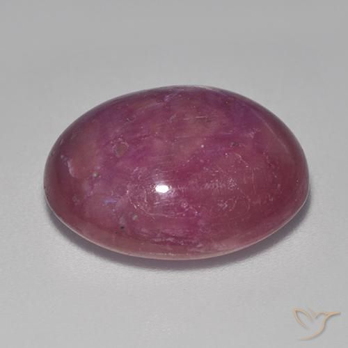 rubi estrela Roxo médio-escuro Natural 15.55ct, oval, Opaco