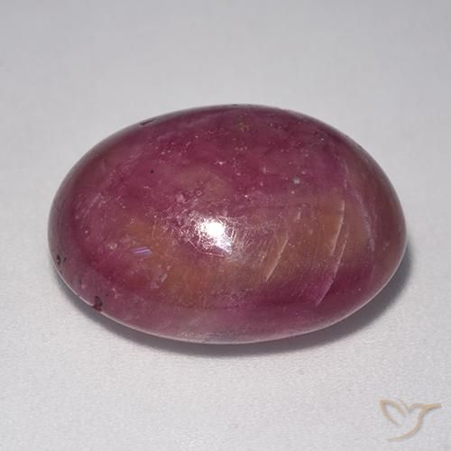 rubi estrela roxo avermelhado Natural 20.12ct, oval, Opaco